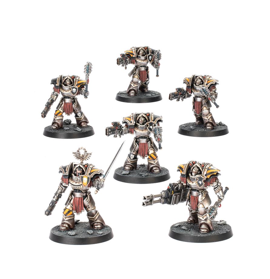 Cataphractii Terminators with Volkite Chargers and Power Mauls