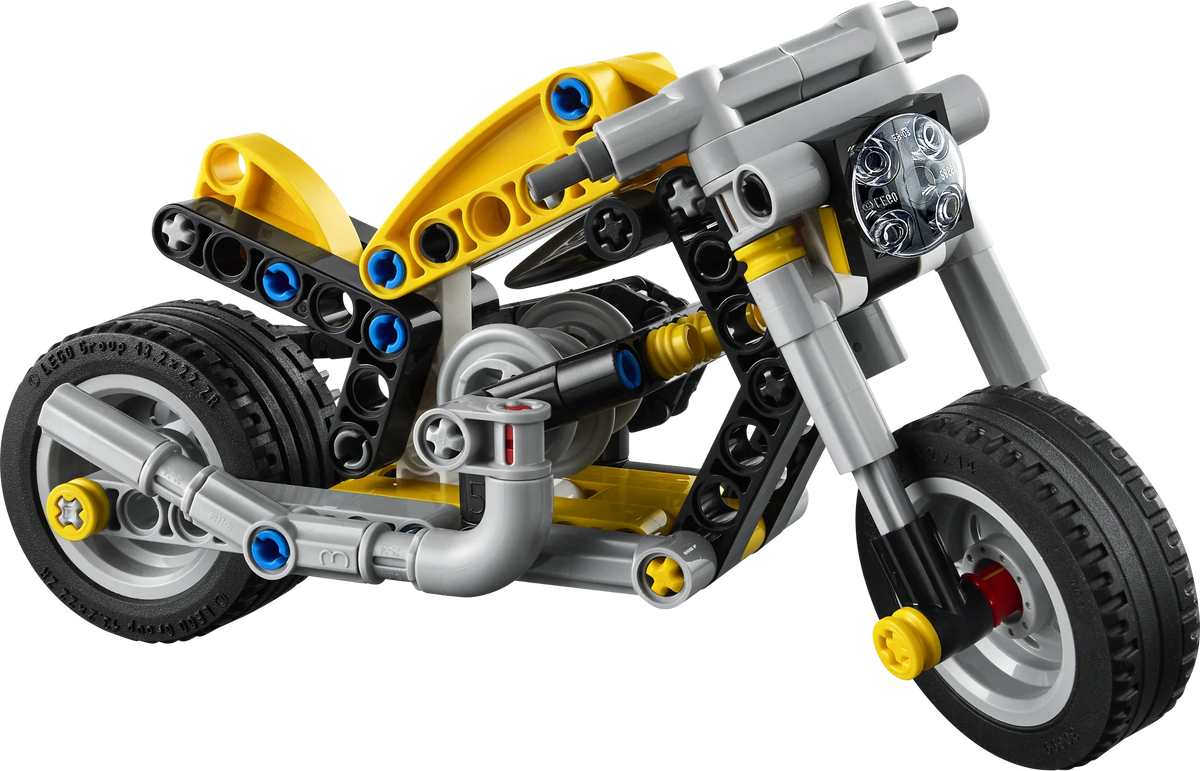 42225 Yellow Motorcycle